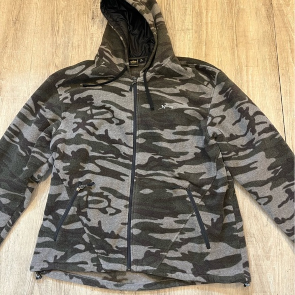 Bass Pro Shops XPS Camouflage Zip-Up Fleece Hoodie XL